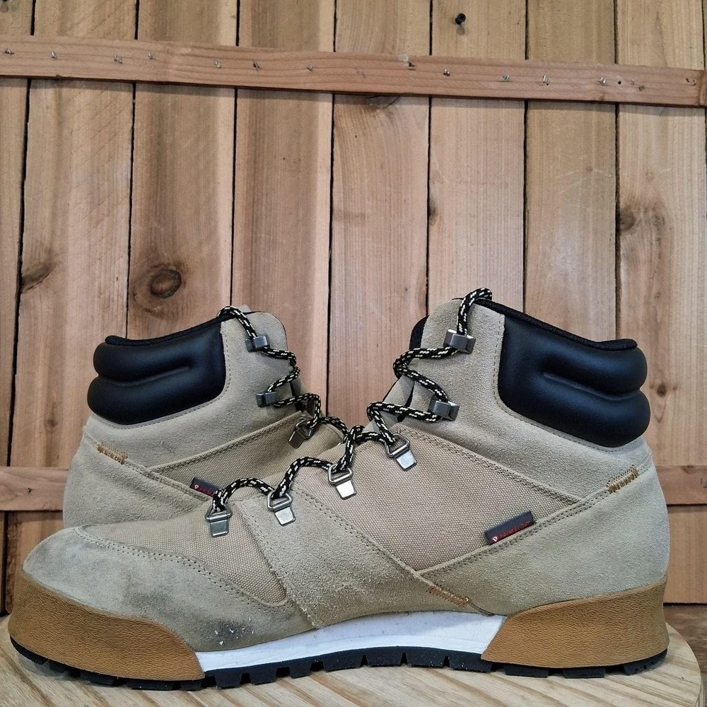 Adidas Terrex Snowpitch Cold.RDY Boots Mens 13 Beige Suede Hiking Winter Snow